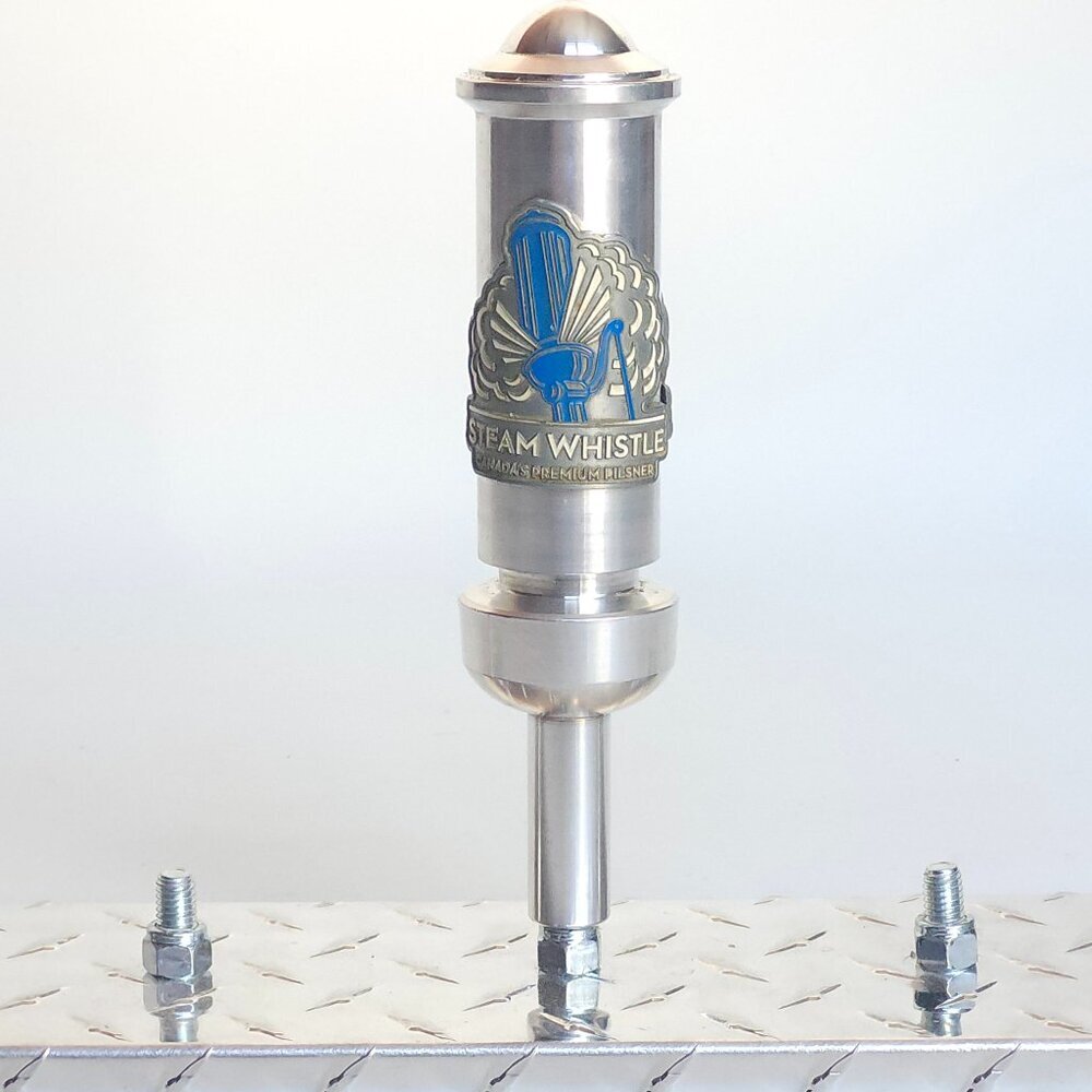 STEAM WHISTLE TAP HANDLE Metal 8" tall Canada's Premium Pilsner